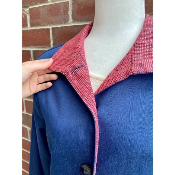𝅺bleyle Vintage Blue Collared Chore Coat - Picture 4 of 5